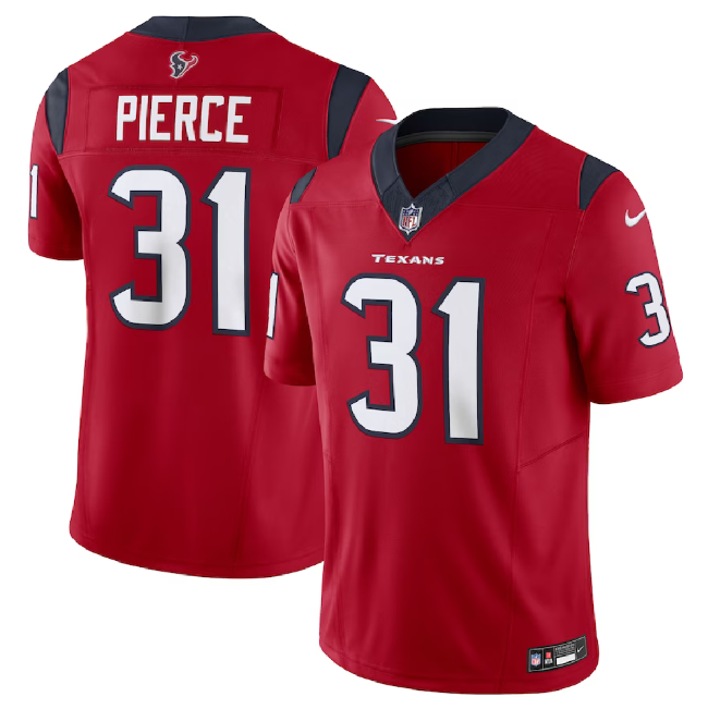 Men's Houston Texans #31 Dameon Pierce Red 2023 F.U.S.E Vapor Untouchable Football Stitched Jersey
